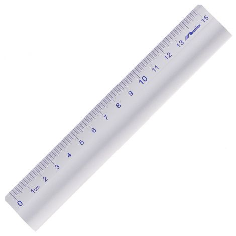Linijka Leniar aluminiowa antypoślizgowa 15cm - 2